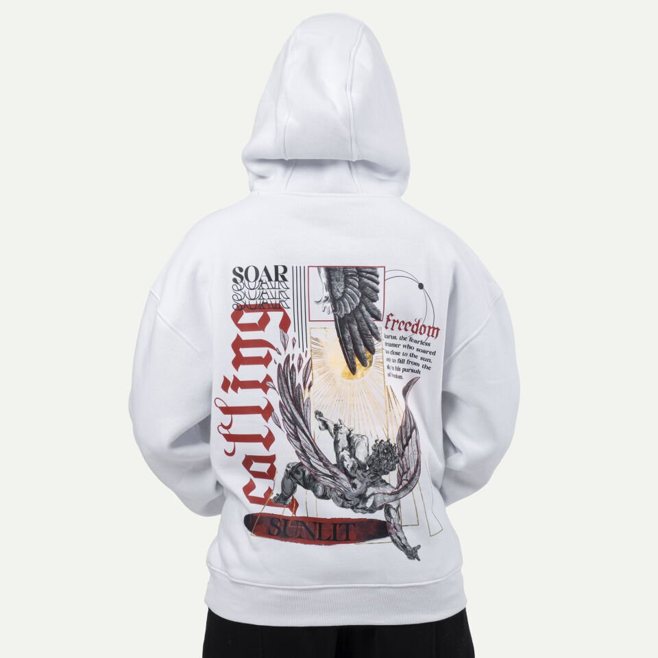 Icarus Sweatshirt Beyaz XL