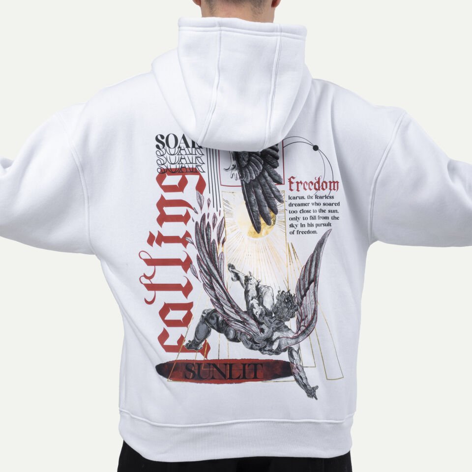 Icarus Sweatshirt Beyaz XL