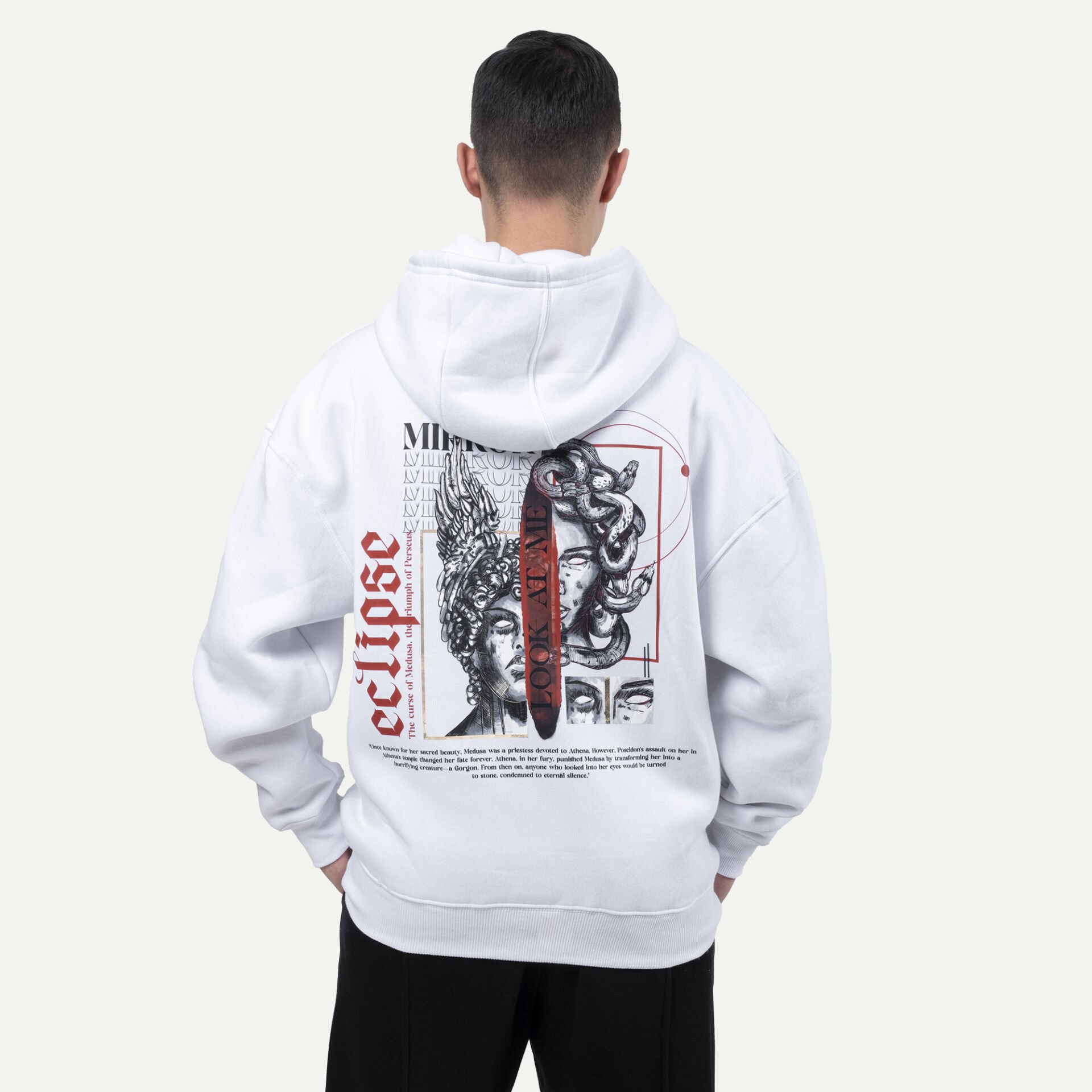 Medusa & Persus Sweatshirt Beyaz XL