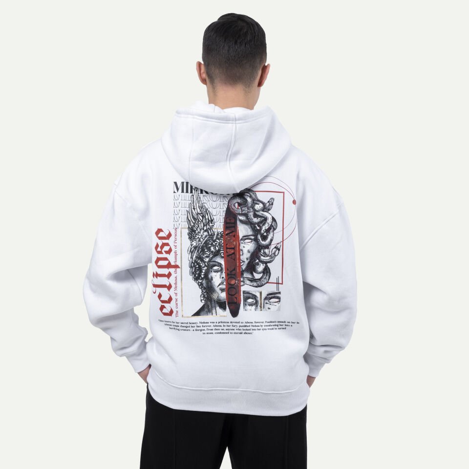 Medusa & Persus Sweatshirt Beyaz XL