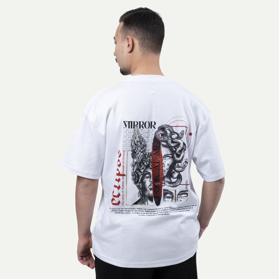 Medusa & Persus Tişört Beyaz XL
