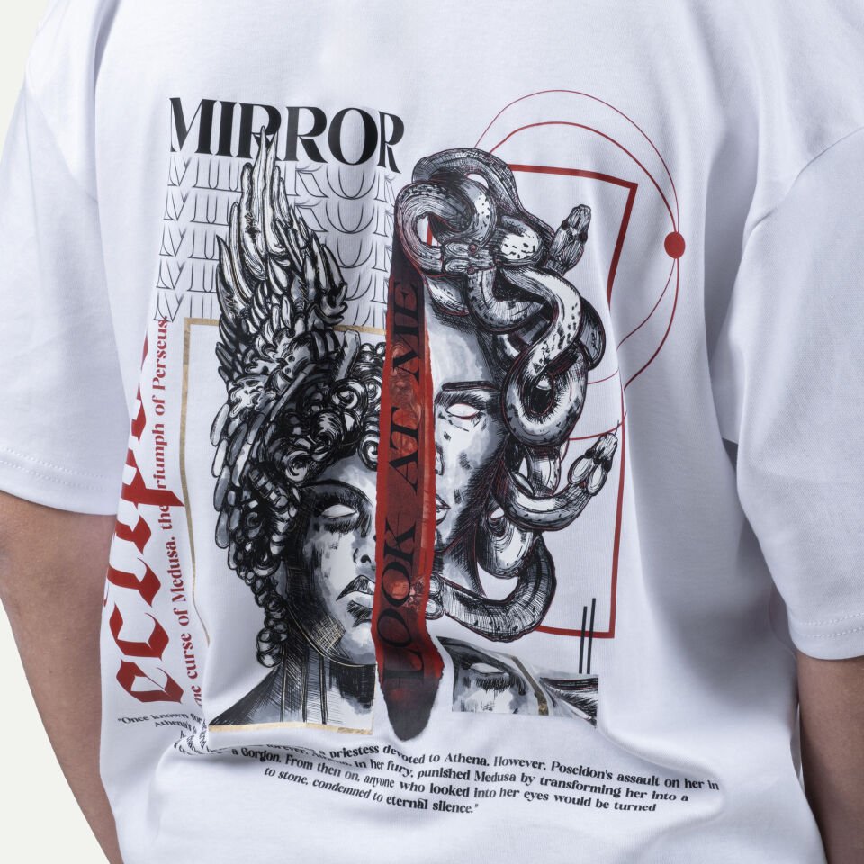 Medusa & Persus Tişört Beyaz XL