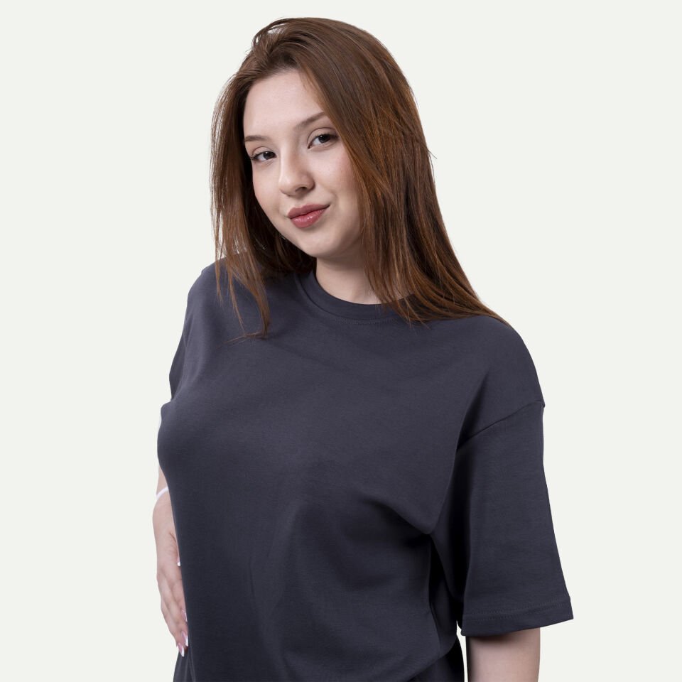 Basic Tişört Antrasit XL