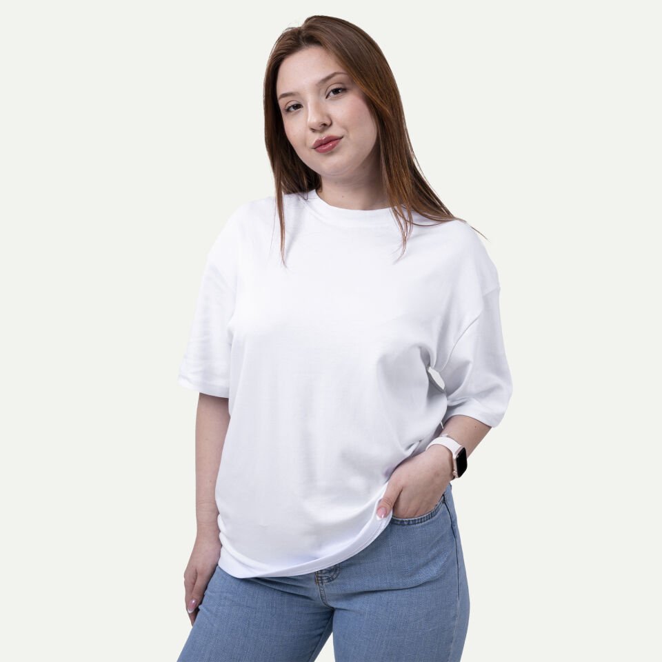 Basic Tişört Beyaz XL