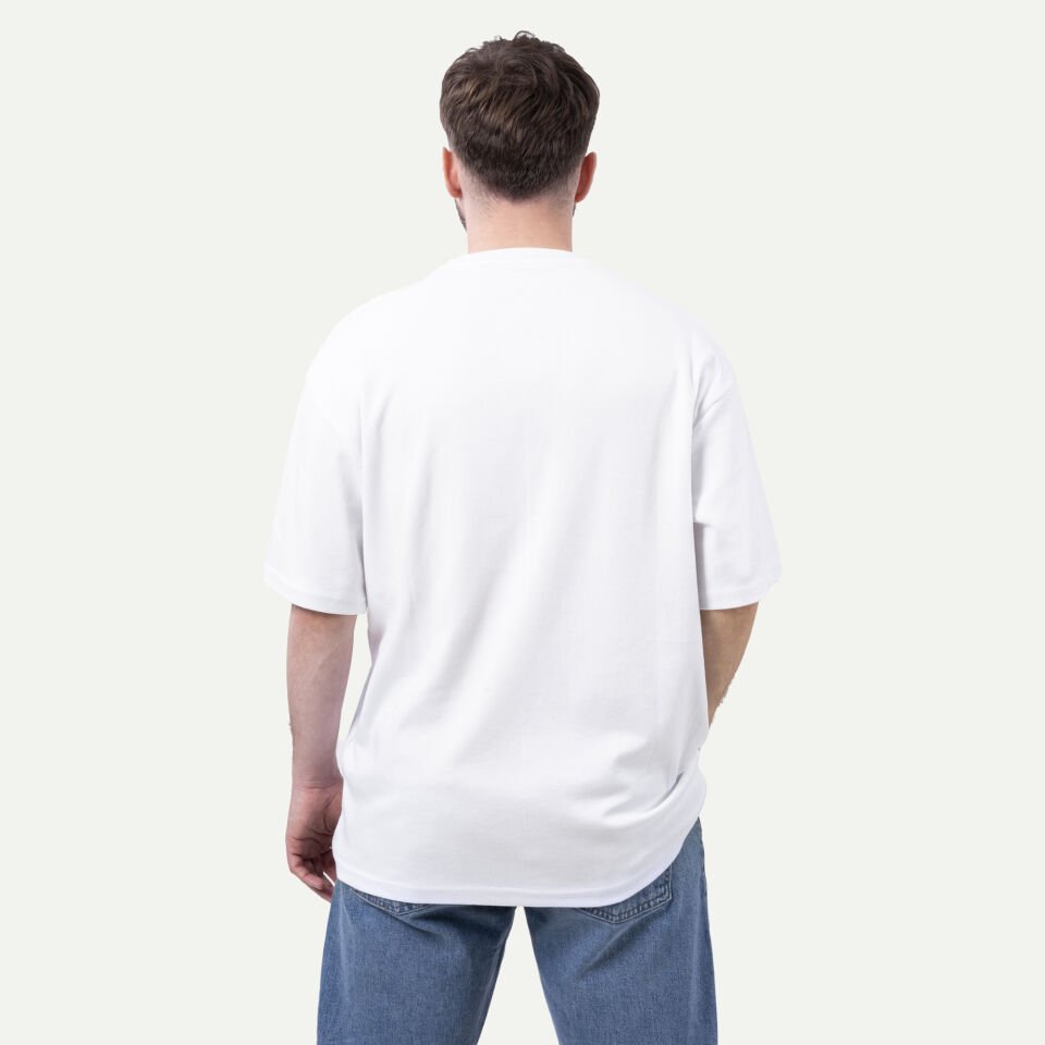 Nakışlı Tişört Beyaz XL