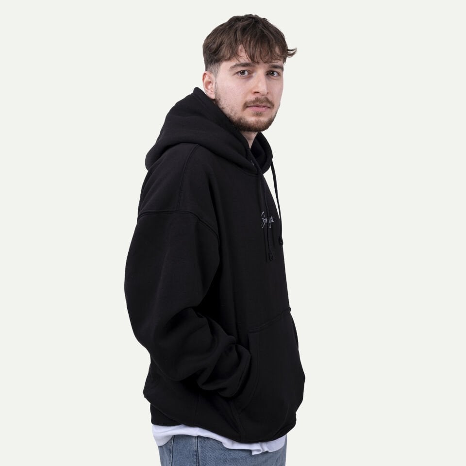 Nakışlı Sweatshirt Siyah S